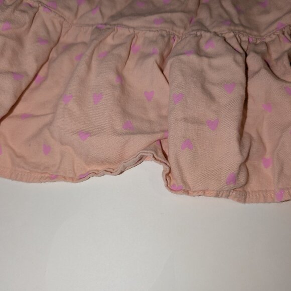 Cat & Jack Pink Heart Ruffle Top – Girls Large (10/12) Soft, Comfy Everyday - Picture 2 of 12